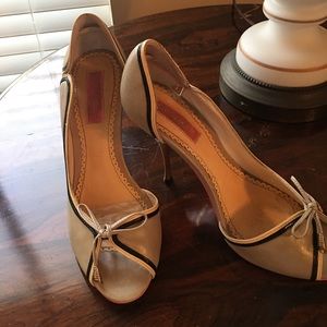 Betsy Johnson peep toe heels